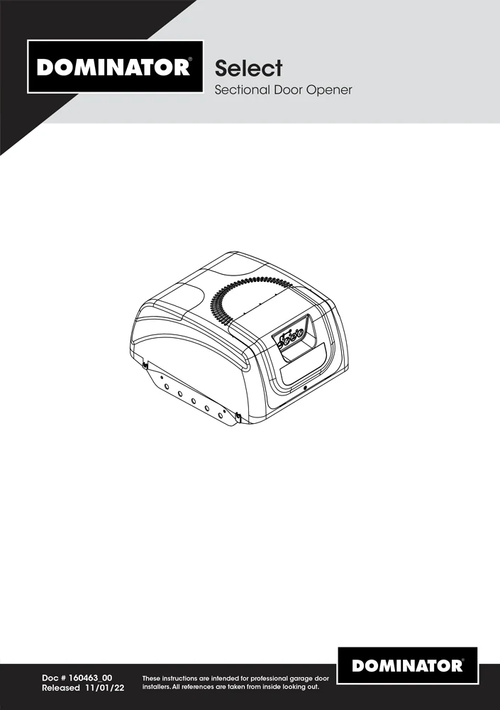 Select DSO-1 Sectional Opener